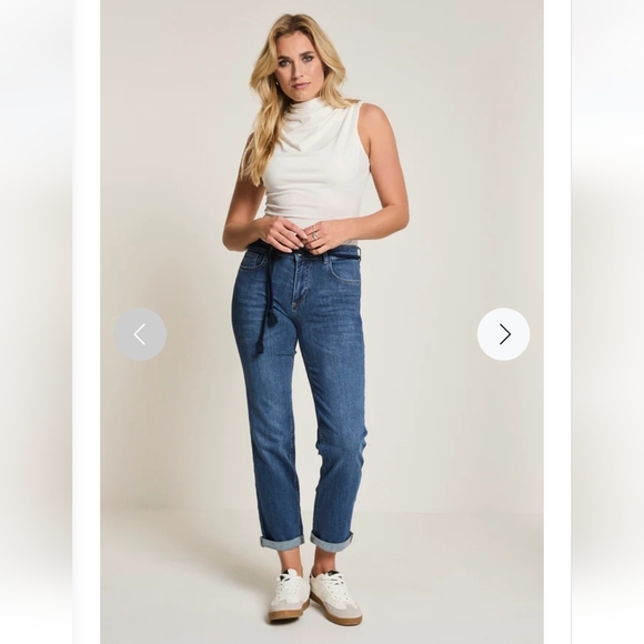PARA MI Pants - PARAMI JEANS LOOSE LEG HIGH WAIST AIR BLUE FROM TURKEY WOMENS SIZE EU W:36 L:30